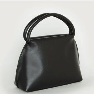 NWT Oak + Fort DOUBLE HANDLE BAG purse  black